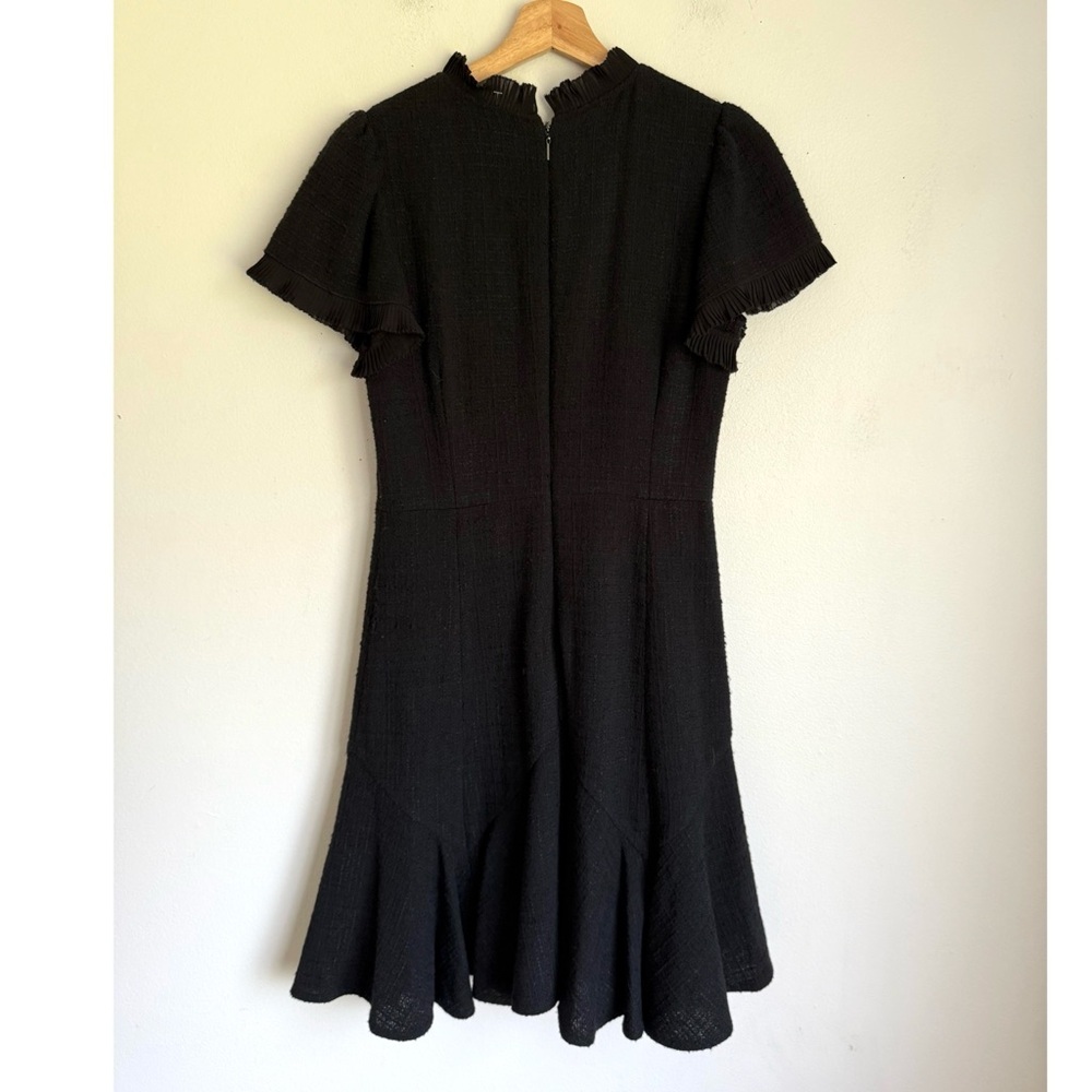 Rebecca Taylor • Clare Short Sleeve Tweed Dress in Black - Picture 10 of 12